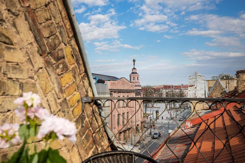Luxury Apartment In Gediminas Avenue With Terrace Wilna Exterior foto